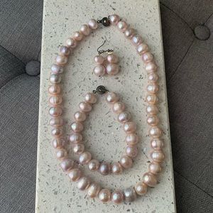 Pink Fresh Pearl Set